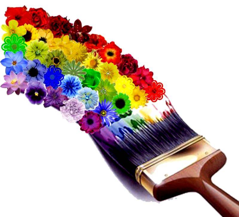 Краски для цветов