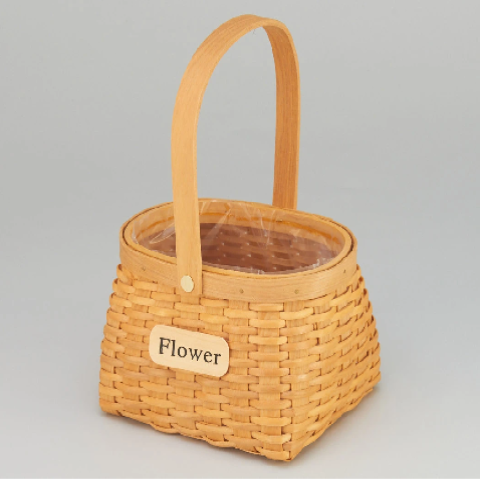 Корзина плетеная (секвойя),18,5x15x11/25 см , 1 шт., натур.