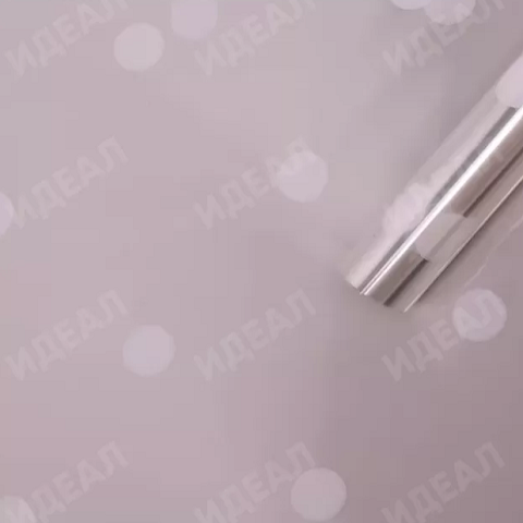 Пленка цветная Горошины 70см белый