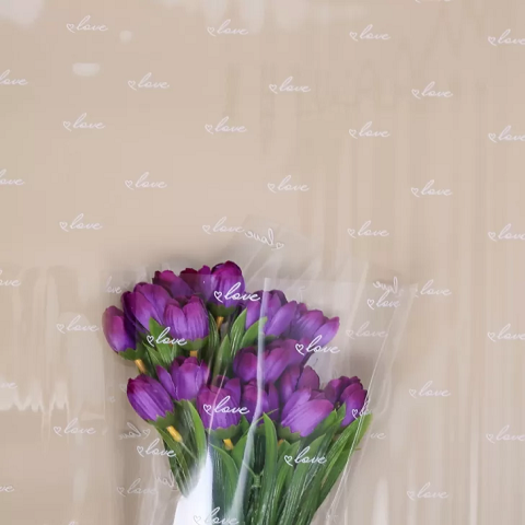 Пленка цветная Классика Love 70см белый