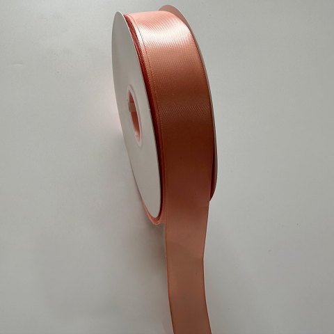 Лента атласная полиэстер 2,5см*80 ярдов, шампань (3шт./упак.)