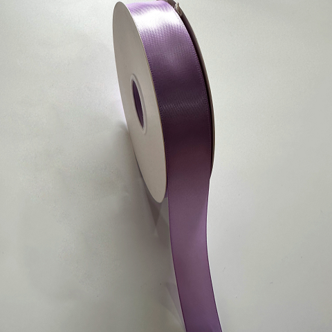 Лента атласная полиэстер 2,5см*80 ярдов, сиреневый (3шт./упак.)