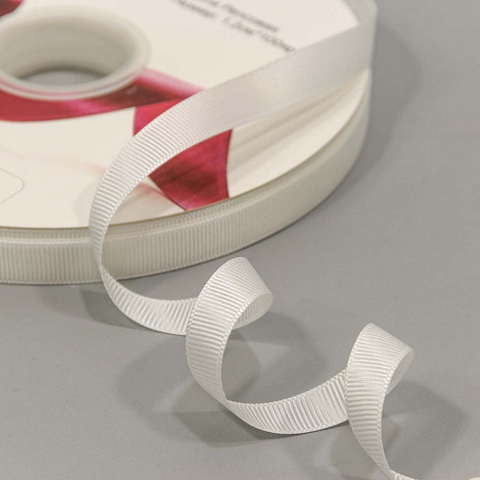 Лента Репсовая 1,2см*100ярд Жемчужно-белый