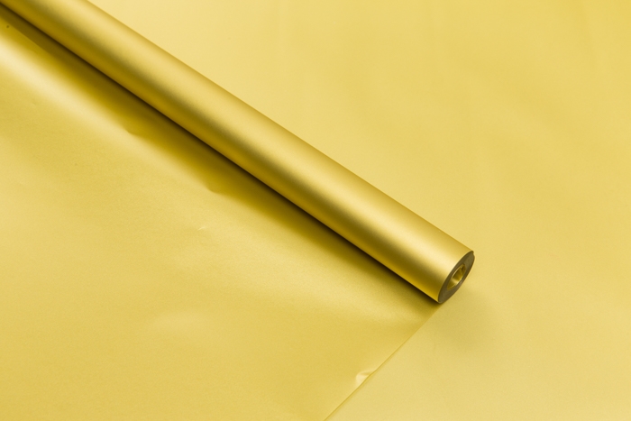 Пленка матовая 60 см × 10 м на втулке золото