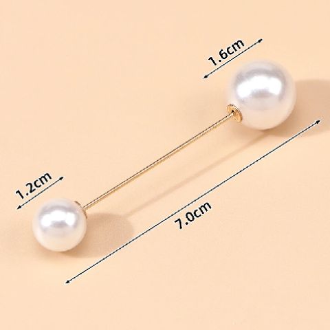 Набор булавок флористических 1,2/1,6 см * 6,5см, 10шт/упак, жемчужно-белый