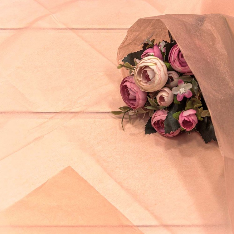 Бумага в листах "Тишью" 50*66 Персиковый