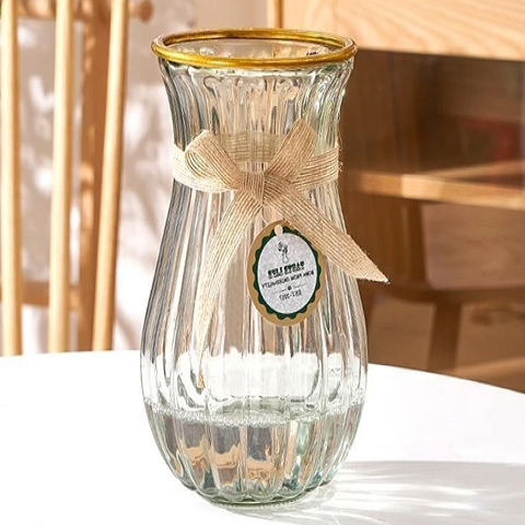 Ваза стеклянная 11,5*12,5*23 см, 1 шт.