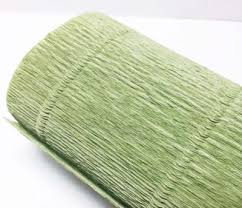 БУМАГА ГОФРИРОВАННАЯ ОЛИВКОВО-СЕРЫЙ 50*250см 180Г