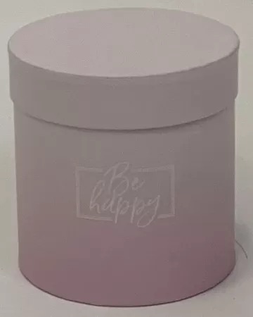 Коробка под цветы "Градиент" с крышкой 11x11 см, св.розовый/розовый