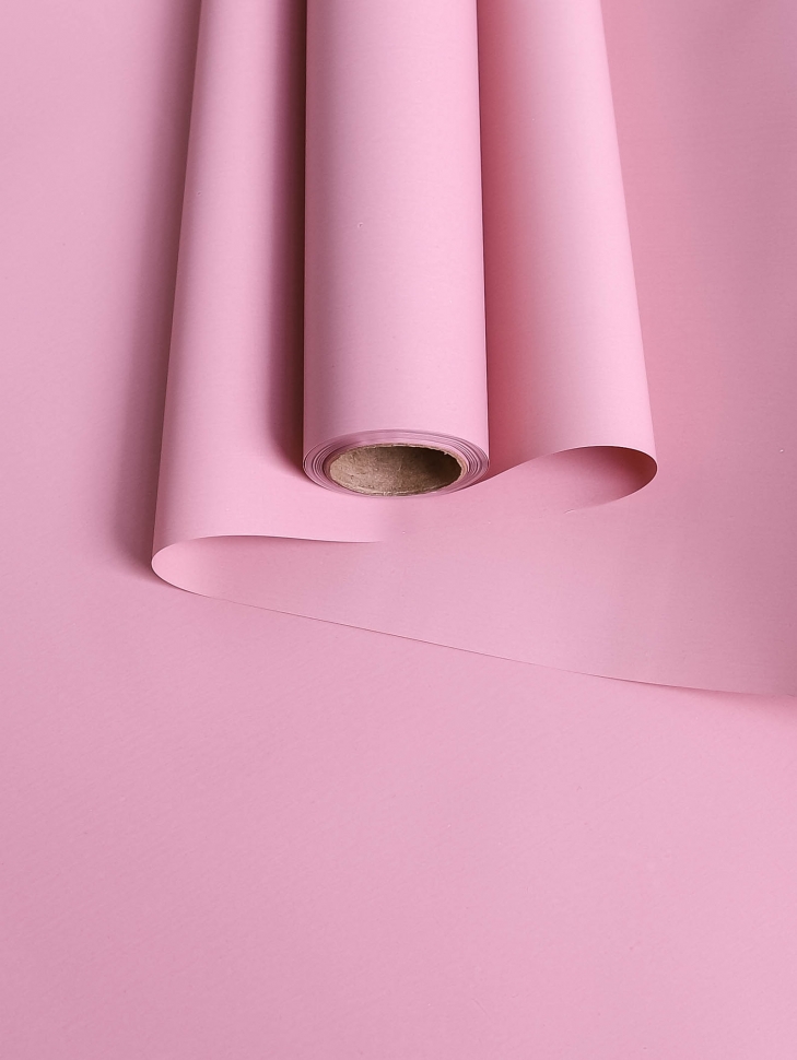 Пленка матовая Пастель 58 см × 10 м на втулке, розовый пыльный