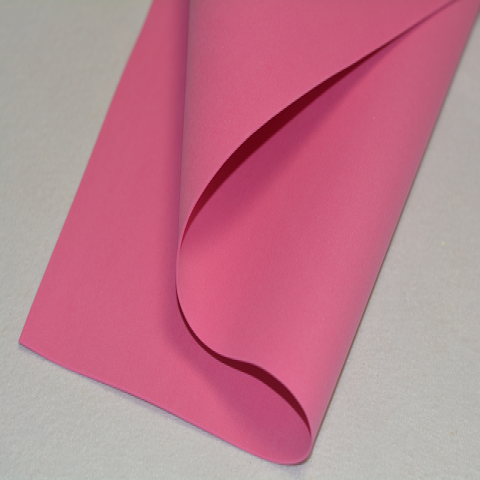 Китайский фоамиран "Зефир", 1 мм, 60 × 70 см, 10 лист./упак, розовый пион