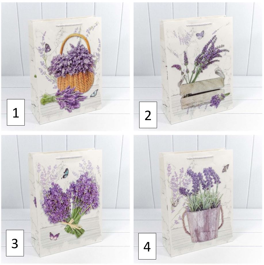 Пакет подарочный "Лаванда" (микс 189) 31*42*12 см