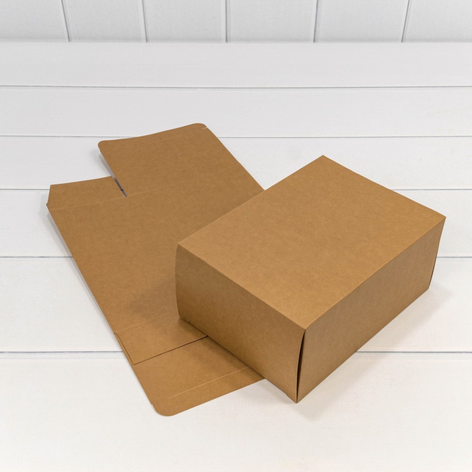 Коробка Прямоугольная 22*16*10 сборная Крафт