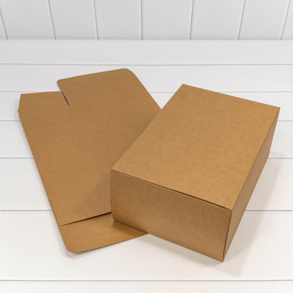 Коробка Прямоугольная 30*20*12 сборная Крафт