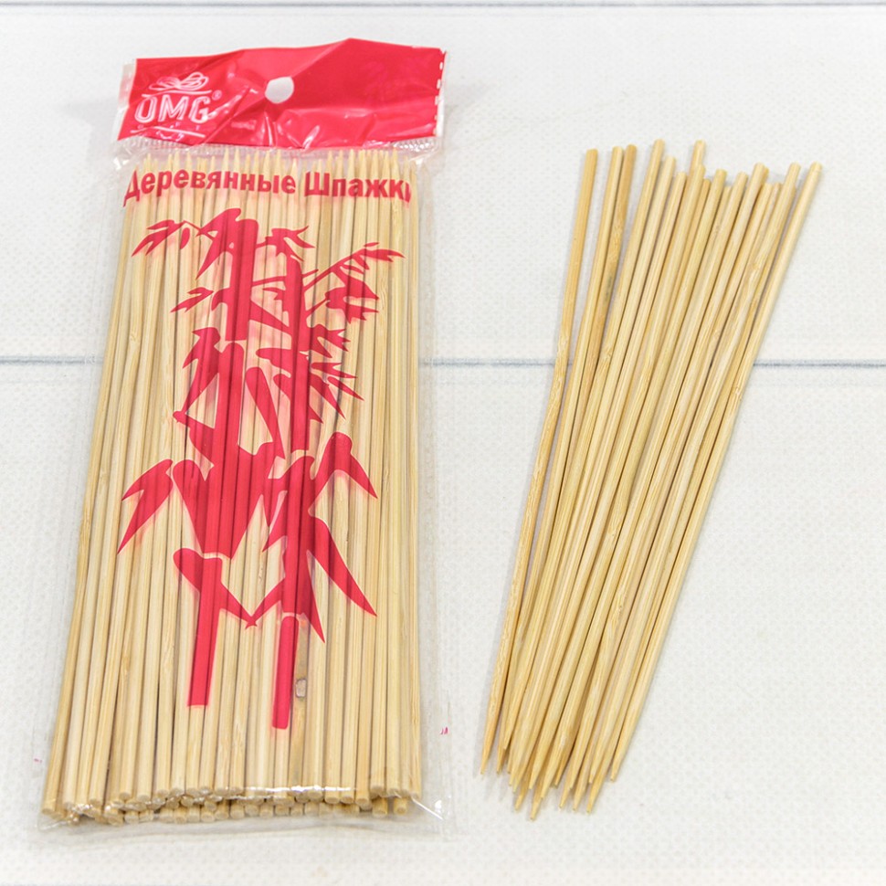 Шпажки деревянные (100шт.) 20см*3мм