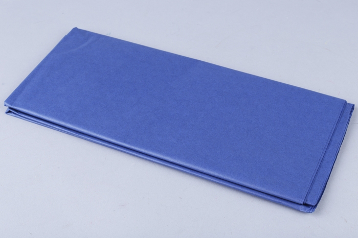 Бумага тишью 50*66 см 10 шт синий
