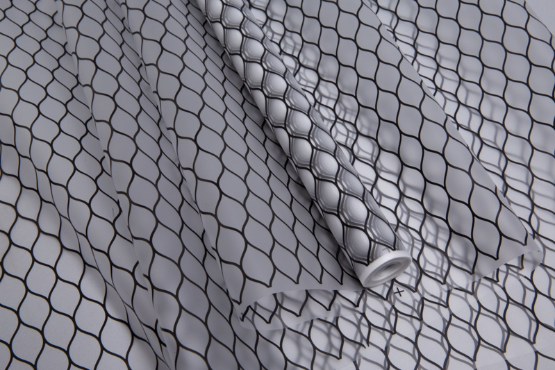 Пленка матовая Соты 70 см*10 м черный