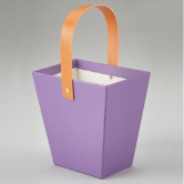 Коробка под цветы 13,1x9х11Н см, 1шт., фиолетовый