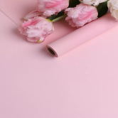 Пленка матовая 40мкм 58см х 10м Воздух розовый