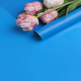 Пленка матовая 60см х 10м на втулке синий классик