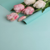 Пленка матовая 40мкм 58см х 10м Воздух тиффани