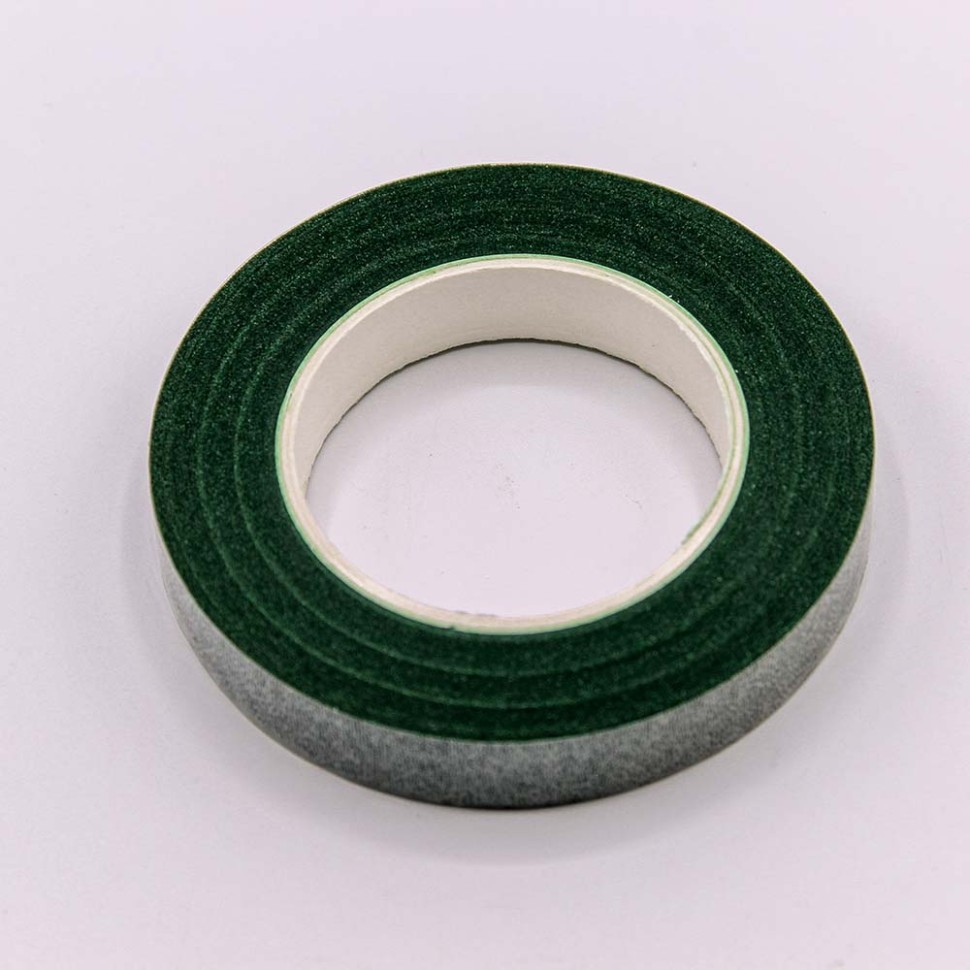 Тейп-лента для цветов 1,2 см*25 ярд Тёмно-зеленый