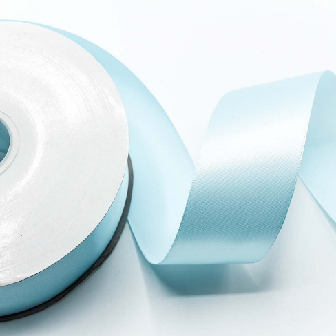 ЛЕНТА АТЛАСНАЯ (ПОЛИЭСТЕР) КЛАСС А 5 СМ*100 ЯРД ГОЛУБОЙ