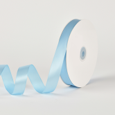 Лента атласная полиэстер 2,5см*80 ярдов, небесно-голубой (5шт./упак.)