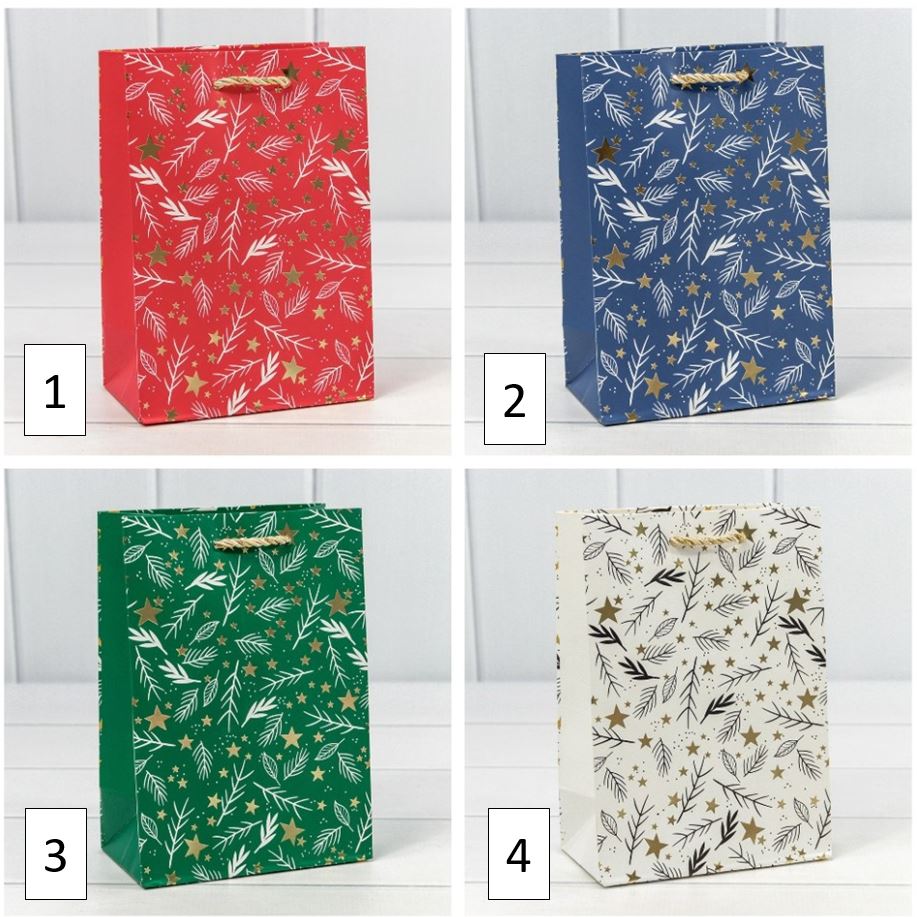 Пакет подарочный "Новый год" (микс 433) 14*20*8