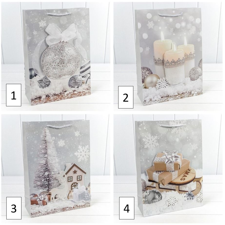 Пакет подарочный "Новый год" (микс 451) 30*41,5*12