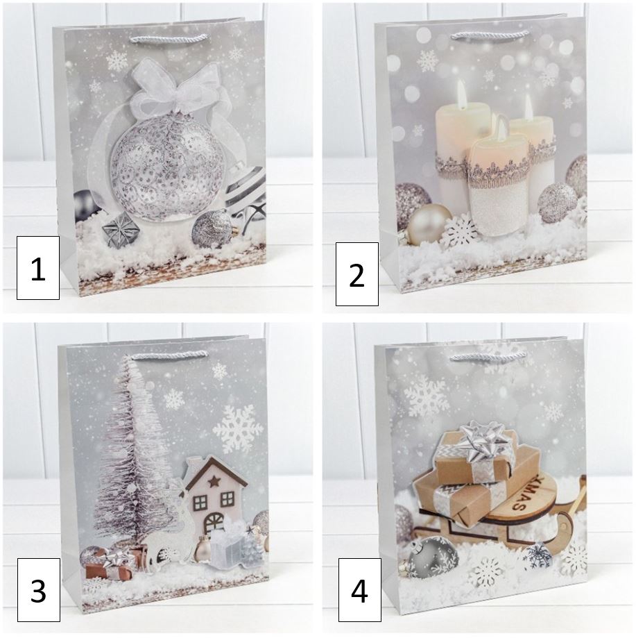 Пакет подарочный "Новый год" (микс 451) 26*32*10