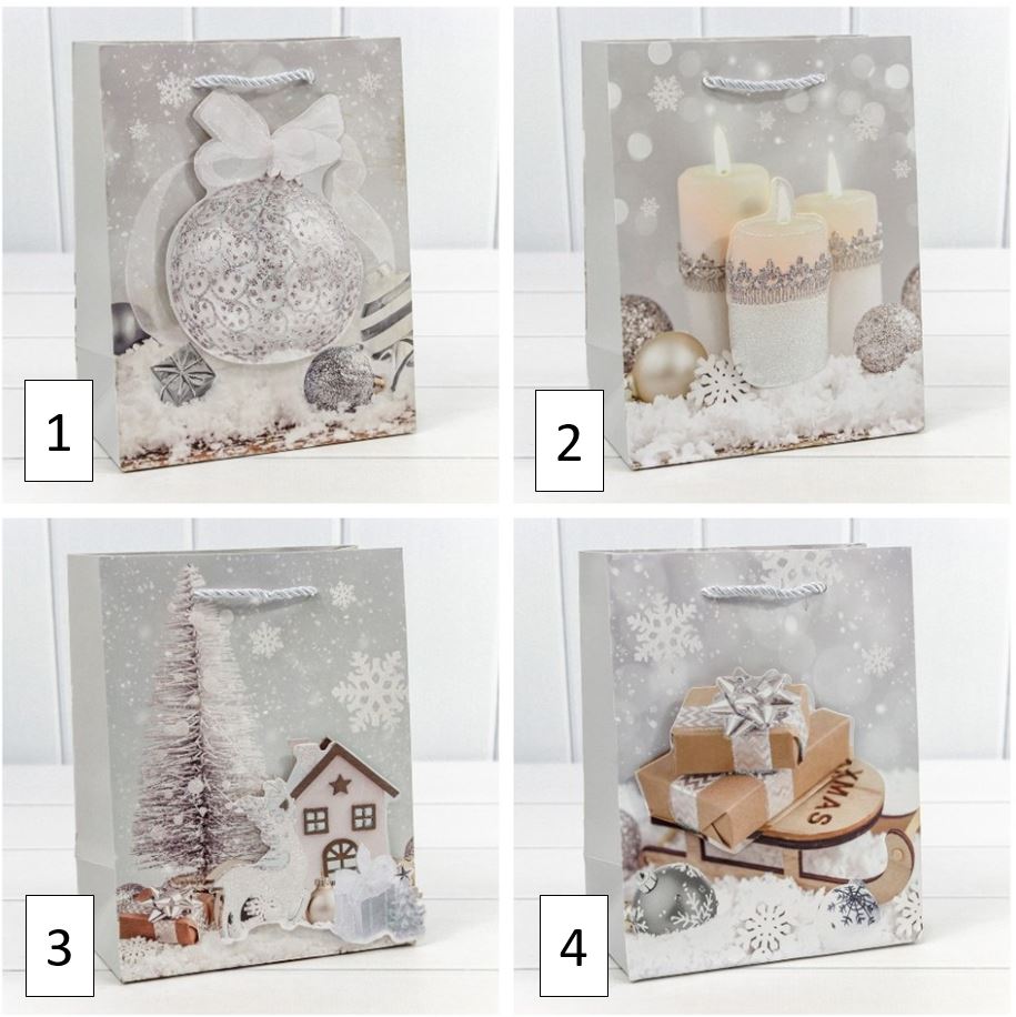 Пакет подарочный "Новый год" (микс 451) 18*23*10