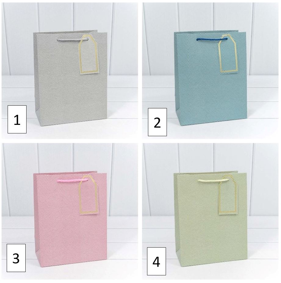 Пакет подарочный "Зигзаги" (микс) 18*23*10