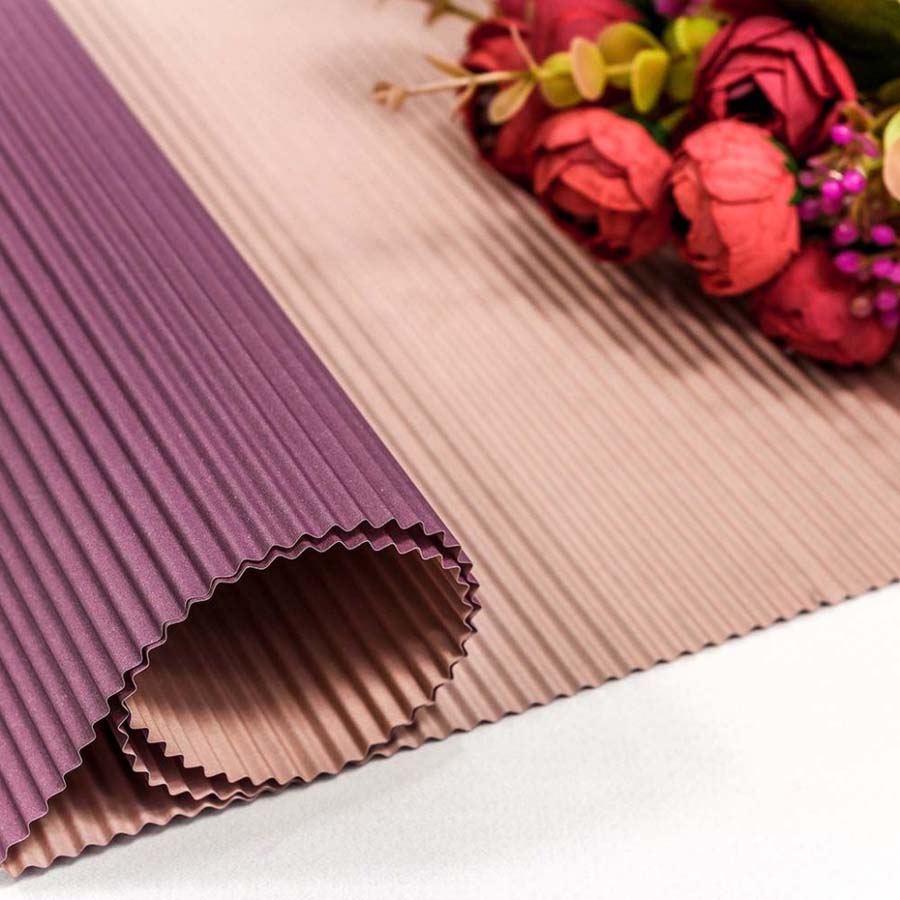 БУМАГА ГОФРИРОВАННАЯ В ЛИСТАХ 50*66 СМ ФИОЛЕТОВЫЙ (20 ЛИСТОВ)