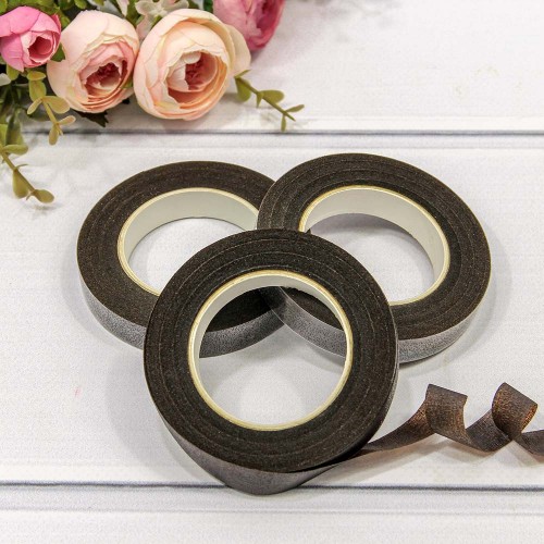 ТЕЙП-ЛЕНТА ДЛЯ ЦВЕТОВ 1,2 СМ*25 ЯРД ЧЕРНЫЙ