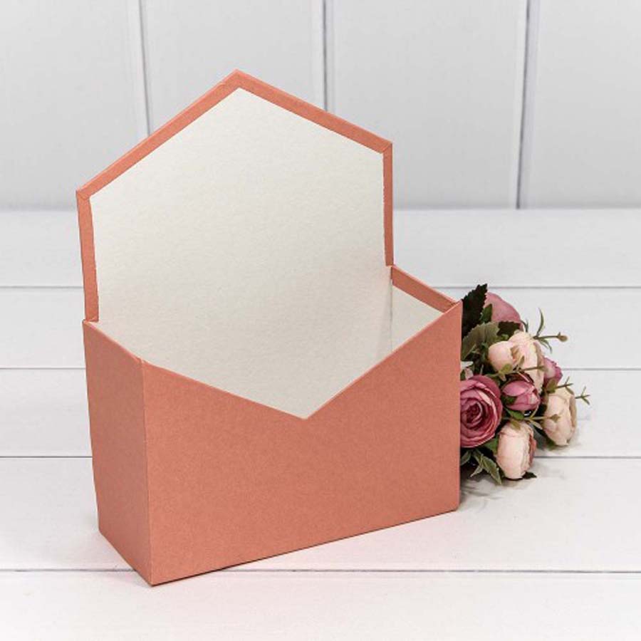 КОРОБКА "КОНВЕРТ" 18*24*7 СМ ОРАНЖЕВЫЙ