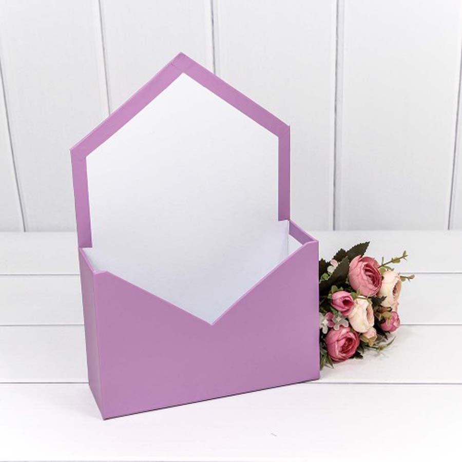 КОРОБКА "КОНВЕРТ" 20*30*7 СМ СИРЕНЕВЫЙ