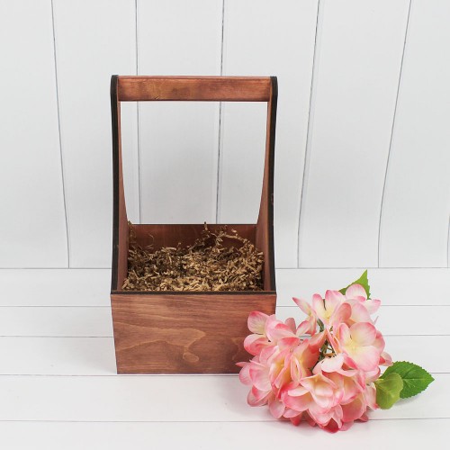 Ящик для декора с ручкой 15×13(16)×28(9,5) Мокко