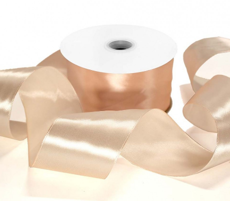 ЛЕНТА АТЛАСНАЯ САТИН 5 СМ*50 ЯРД ПЕРСИКОВЫЙ