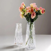 Ваза стеклянная 12,5*12,5*25 см, 1 шт., прозрачный