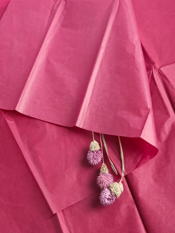 Бумага тишью 50*66 см 10 шт бордовый