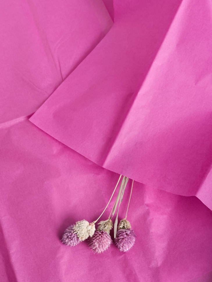 Бумага тишью 50*66 см 10 шт ярко-сиреневый