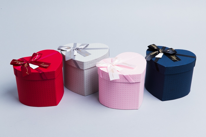 Коробка Сердце 14,5×12,5×11 см 51100-004 микс