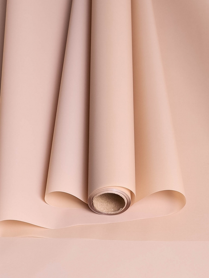 Пленка матовая 60 см × 10 м на втулке капучино