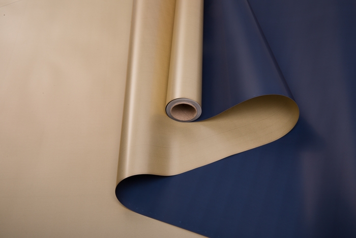 Пленка матовая 65 мкм 58 см × 10 м РЦ Золото, синий темный