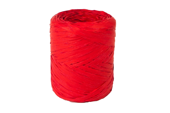 Рафия синтетическая 200 м PL 18 красная