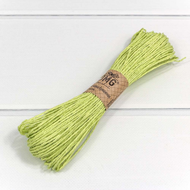Бечевка бумажная 1,5мм*50м салатовый