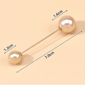 Набор булавок флористических 1,2/1,6 см * 6,5см, 10шт/упак, шампань