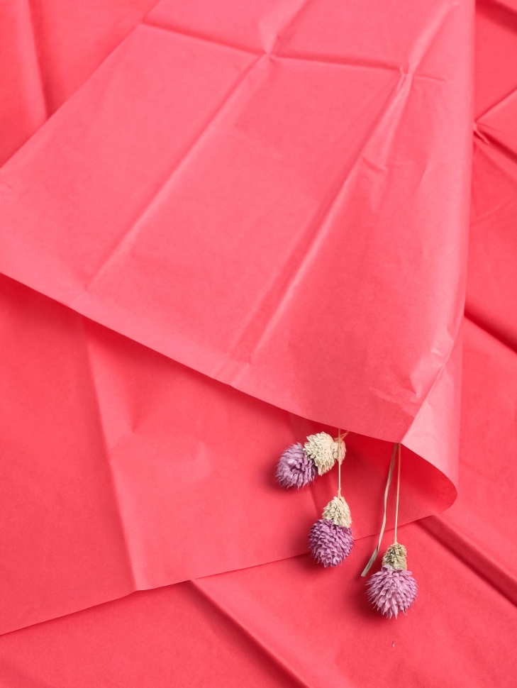 Бумага тишью 50*66 см 10 шт красный