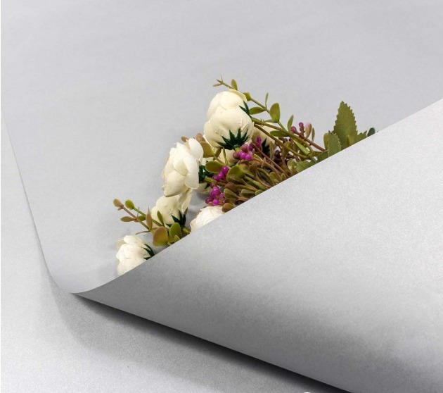 Бумага в листах крафт 58*58 см (20 шт.) матовая двухсторонняя серый